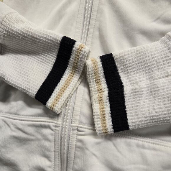 Nike Team Purdue University Womens Track Jacket Large White Warmup Full-Zip - Picture 12 of 13